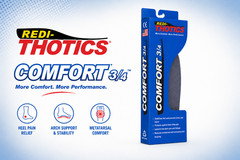 REDI-THOTICS *3/4 Length* COMFORT ORTHOTICS SHOE INSERTS, Size A W 6-7.5 M 5-6.5