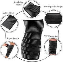 Compression Bandage Wraps for Leg, Elastic Calf Compression Sleeve Ankle Support