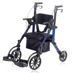 Deluxe ELENKER Medical Aid Rollator Walker Stand Up Rolling Walking Mobility