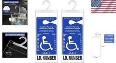 Clear Plastic Handicapped Placard Holder – Easy Attach & Remove