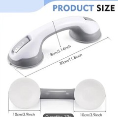 📫One Grip Tub Shower Bar Bath Safety Handle Suction Cup Hand Grab. Lot#119