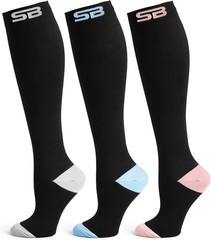 SB SOX 3-Pair Compression Socks for Men & Women (15-20mmHg) – Best Compressio…