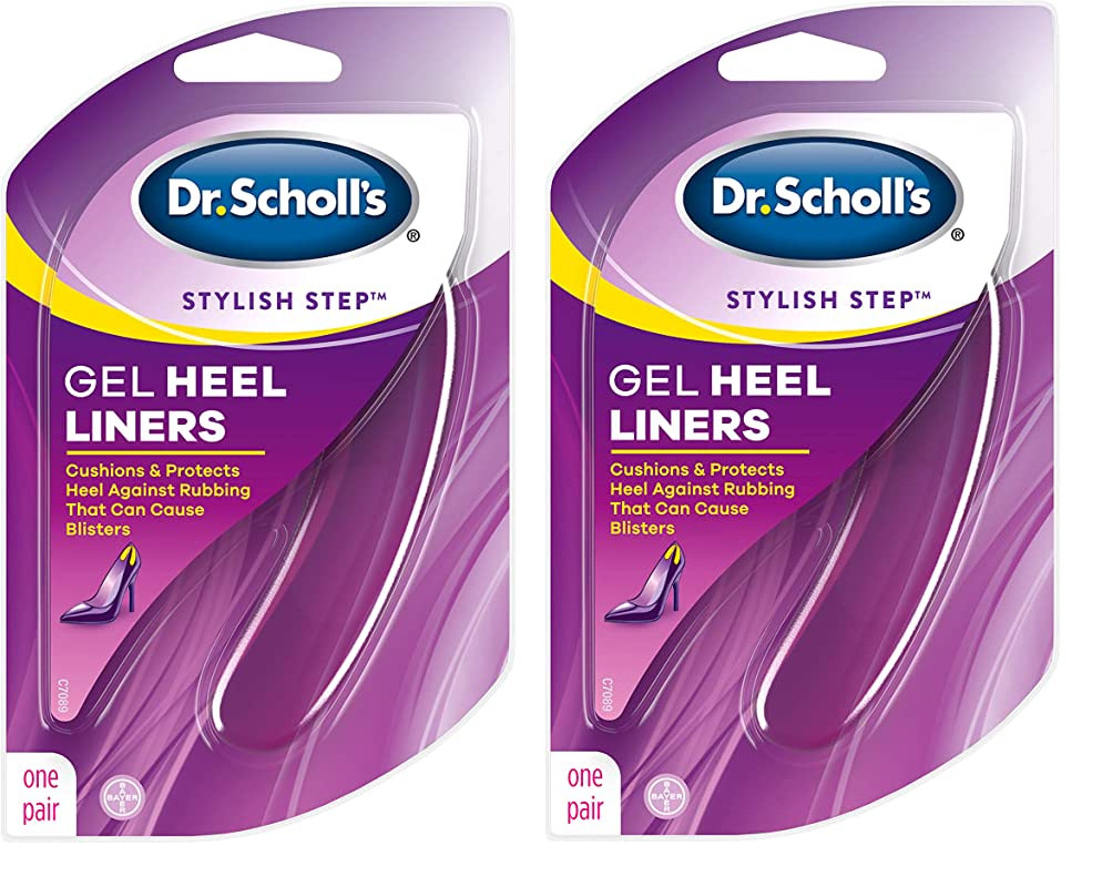 Dr Scholl’s Gel Heel Liners, 1 Pair (2 Pack)