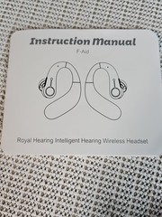 Royal Hearing F -Aid- Bluetooth Hearing Aid Black New in Open Box