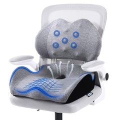 X Large Memory Foam Seat Cushion Lumbar Support Pillow for Sciatica & Tailbon…