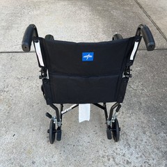 Medline Excel Steel Transport Chair.MDS808200B 250lbs. Black