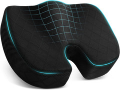 Office/ Car Seat Cushion, Non-Slip Sciatica & Back Coccyx Tailbone Pain Relief C