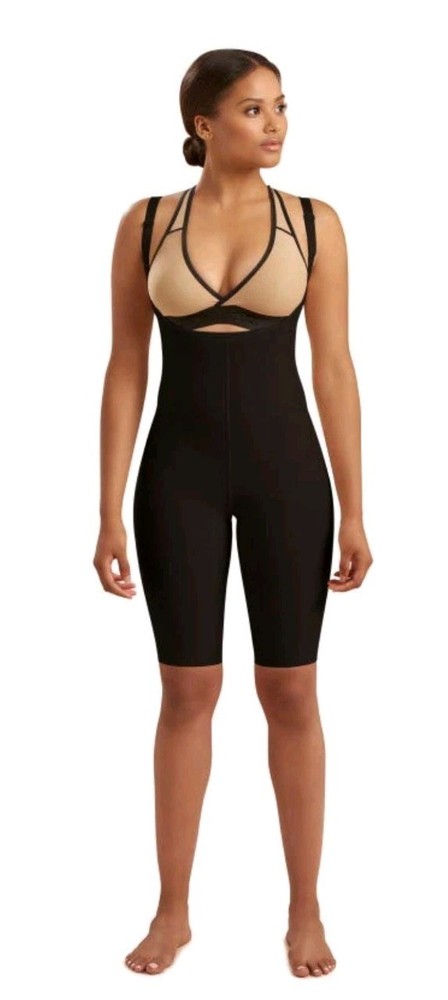 Marena SFBHS2-XXS B Thigh-Length Girdle High-Back Black Girdle Recovery