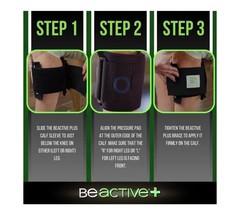 BeActive Plus Adjustable Sciatica Pain Relief Brace Black Neoprene Calf Wrap
