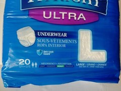 FitRight Ultra Underwear Unisex 40-56 in. (102-142) Large 20 Count Medline NEW