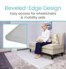 Vive Fall Mat – 72″ X 24″ Bedside Fall Safety Protection Mat for Elderly, Senior