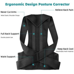 Comfortable Posture Improvement Corrector Full Back Pain Relief For Women/Men
