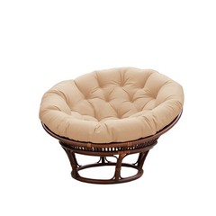 Plush Overstuffed Papasan Round Cushion for Indoor/Outdoor Swing Comfort