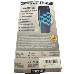 Sparthos Compression Calf Sleeves Leg – 1 Pair Socks for Men & Women (Black-M)