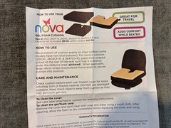 NOVA Medical Products 3″ Gel Foam Wheelchair – Auto – Chair Cushion 18x16x3 (83
