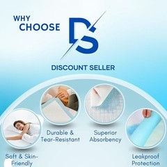 50x Disposable Incontinence Bed Pads 90 x 60cm–Highly Absorbent Sheets Bed Mats