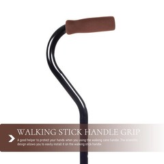 Crutch Handle Grips Non-Slip Cane Handle Wraps Ergonomic Comfortable Crutch H…