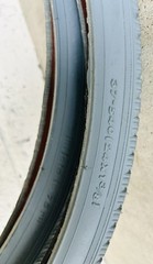 Pair PRIMO Orion 24 x 1 3/8 Wheelchair Tires Gray 75psi pneumatic Street 37-540