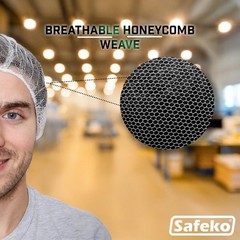 Disposable Honeycomb Nylon Hair Nets – Breathable 1,000 Count | Multiple Colors