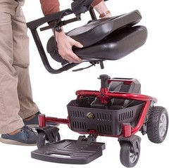 Golden Technologies – LiteRider Envy – Compact Power Chairs (Solar Flare Orange)