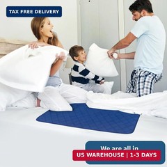 Waterproof Mattress Pad 34″x52″, Incontinence Bed Pads Washable, Slip Resistant