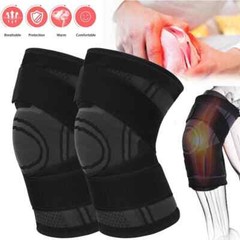 2 × Knee Brace Compression Sleeve w/ Strap Pain Relief Knee Support Arthritis US
