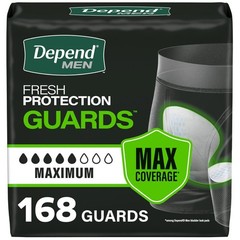 Depend Incontinence Guards/Incontinence Pads fr Men/Bladder Control Pads Maximum