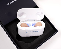 Audien ATOM PRO 2 Wireless Rechargeable OTC Hearing Aid, Premium Comfort Design