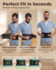 Lightweight Back Support for Herniated Disc, Breathable and Comfortable Design