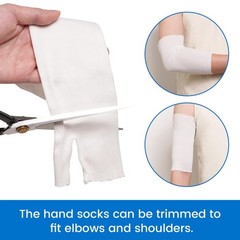 Splint Hand Socks (10 Pack), Breathable Thin Stockinette Tubing for Wrist Bra…