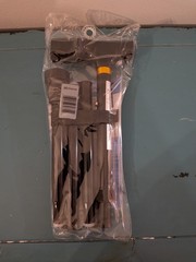 Medline Folding Aluminum Cane Black #MDS86430W 250lb Adjustable Height (2 Pack)
