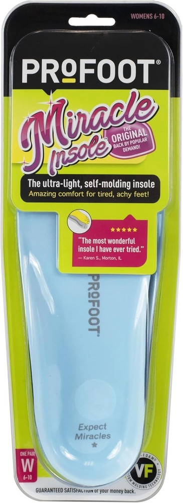 ProFoot Original Miracle Insole, Women’s 6-10, 1 Pair