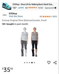 VACOped Achilles Walking Boot + EvenUp Bundle – Size Large – $200 OBO