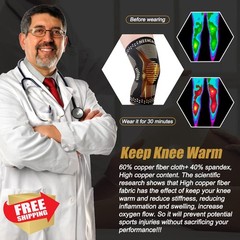 NEENCA Copper Knee Braces for Knee Pain Relief – 2 Pack Knee Sleeves Set for …