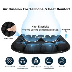 Inflatable Seat Cushion Portable Travel Seat Cushion Self-Inflating Pads Mat