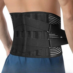 Adjustable Lower Back Brace Lumbar Support Waist Belt For Men Women Pain Relief