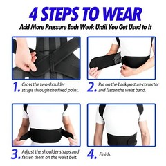 Back Shoulder Support Humpback Straightener Medical Posture Corrector Brace Belt
