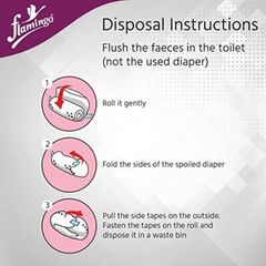 Flamingo Adult Diapers Disposable Tabbed Briefs-Absorbent Incontinence Underwear