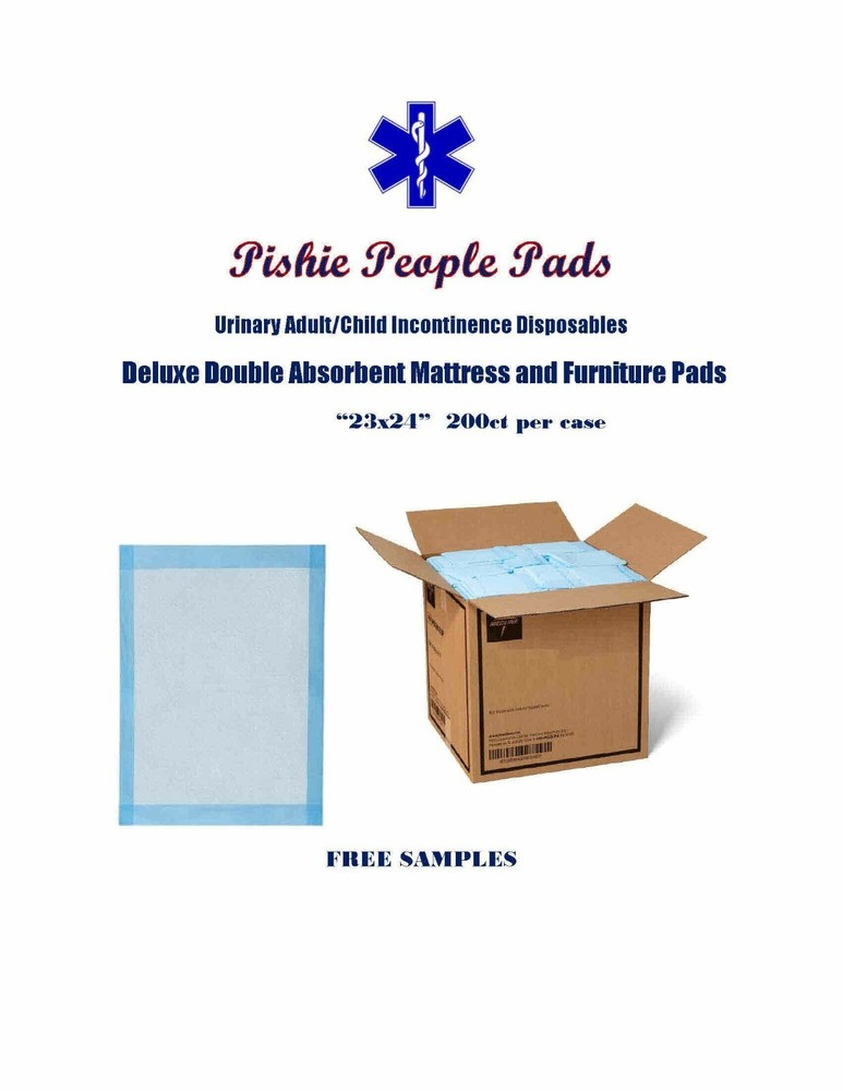 200-23×24″ 4-Layer Deluxe Extra Absorbent Incontinence Pads by Medline®