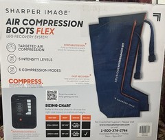 Air Compression Boots Flex Blue Portable 5 Modes 5 Levels