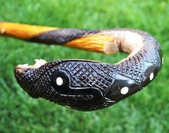 COBRA Hand Carvin Canes Walking Sticks Wooden Unique Handmade Cane Vintage Gift