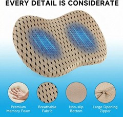 Car Seat Cushion – Memory Foam Seat Pad for Sciatica & Lower Back Pain Relief…