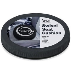 15 Inch Black Swivel Seat Cushion 360 Degree Rotating Chair Assist Comfort