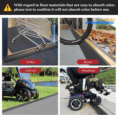 3.3 Ft Rubber Threshold Ramp for Doorways – Edge Reducer & Trim