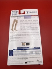 Truform Leg Compression Stocking 20-30mmHg Firm Black Size XL 8868BL-XL NEW