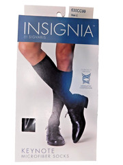 Men’s Sigvaris Keynote Microfiber Knee High Compression Socks Black Size C