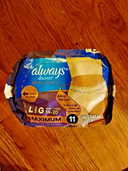 Always Discreet Boutique Underwear Maximum Absorbency Size Large 11 Count
