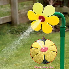 Garden Lawn Sprinkler Flower Shape Razy Spin 720 Rotating Water Spray Yard Lawn