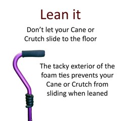 Cane Holder for Walker & Rollator – Cane Accessories for Mobility Scooter – 3 Pa