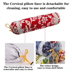 Aicao Cervical Pillow Cylindrical Cervical Pillow for Sleep Assistance Pillow